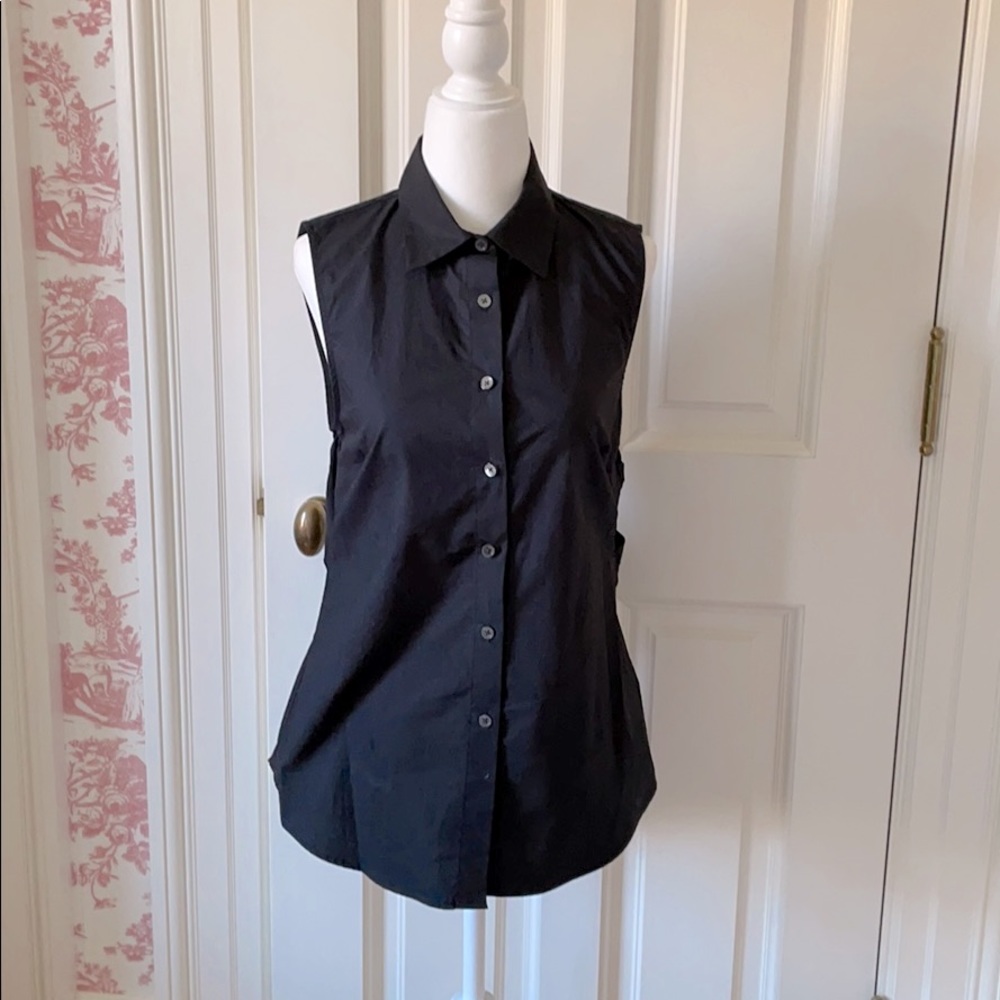 Derek Lam Black Button Down Blouse - image 1